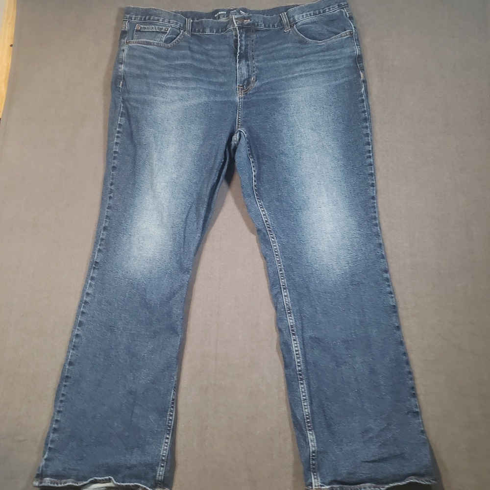 Old Navy Boot-Cut Jeans Mens 44x32 Blue Built-In Flex Denim Pants